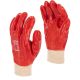 Rękawice powlekane PVC 1 para czerwone Lahti Pro L2401 10 - 4