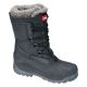 Śniegowce buty zimowe wysokie z futerkiem ze skóry syntetycznej czarno-szare Lahti Pro L30802 - 3