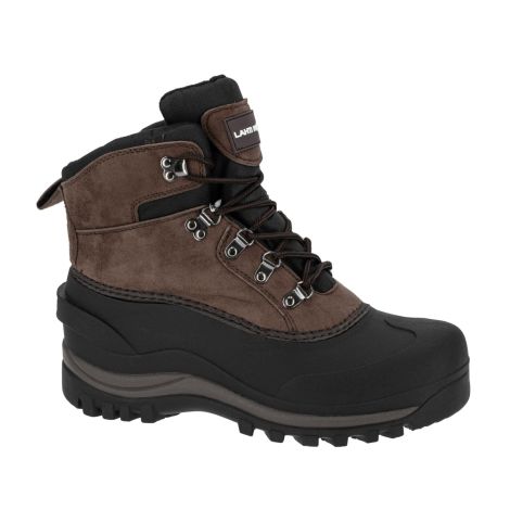 Śniegowce buty zimowe ze skóry syntetycznej brązowe Lahti Pro L30804 - 2