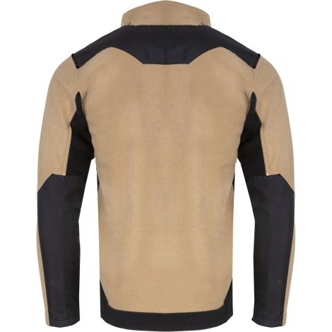Bluza polarowa robocza ze wzmocnieniami beżowo-czarna ring-spun L40119 - 4