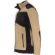 Bluza polarowa robocza ze wzmocnieniami beżowo-czarna ring-spun L40119 - 4