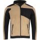 Bluza polarowa robocza ze wzmocnieniami beżowo-czarna ring-spun L40119 - 3