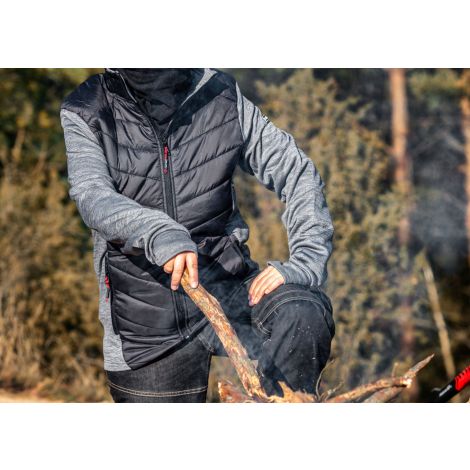 Bluza ocieplana pikowana szara Lahti Pro L40122 - 7