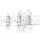 Cylinder hydrauliczny z przelotem 1305-102-46-SDC Bison kod: 351305010000 - 3