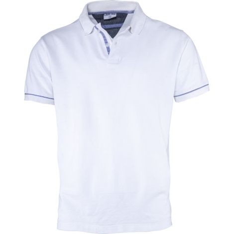 Koszulka polo męska bawełniana Ring Spun biała Lahti Pro L40308