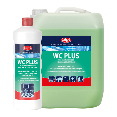 WC PLUS - Żel do mycia urządzeń sanitarnych 1l Eilfix kod: 207/PLUS1