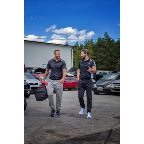 Koszulka polo męska bawełniana Ring Spun granatowo-czarna Lahti Pro L40320 - 6