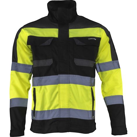 Kurtka robocza ostrzegawcza czarno-żółta slim fit Lahti Pro L40411 - 3