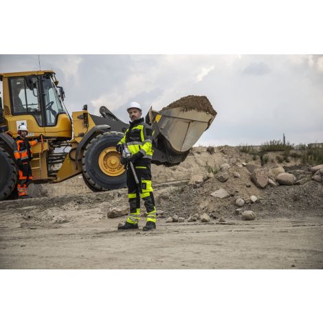 Kurtka robocza ostrzegawcza czarno-żółta slim fit Lahti Pro L40411 - 4