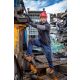 Spodnie jeansowe robocze z dodatkiem stretchu i wzmocnieniami slim fit Lahti Pro L40510 - 5