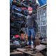 Spodnie jeansowe robocze z dodatkiem stretchu i wzmocnieniami slim fit Lahti Pro L40510 - 9