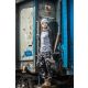 Bojówki spodnie robocze z gumką w pasie moro slim fit Lahti Pro L40514 - 4