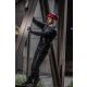 Spodnie jeansowe robocze z dodatkiem stretchu i wzmocnieniami slim fit czarne Lahti Pro L40517 - 5