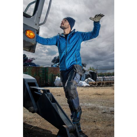 Spodnie robocze jeansowe z gumką w pasie Lahti Pro L40518 - 4