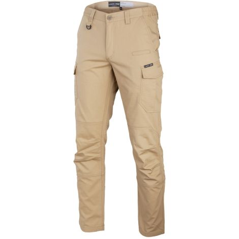 Spodnie bojówki robocze ze wzmocnieniami beżowe slim fit Lahti Pro L40521 - 3