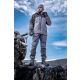 Bojówki spodnie robocze z gumką w pasie szare slim fit Lahti Pro L40533 - 3