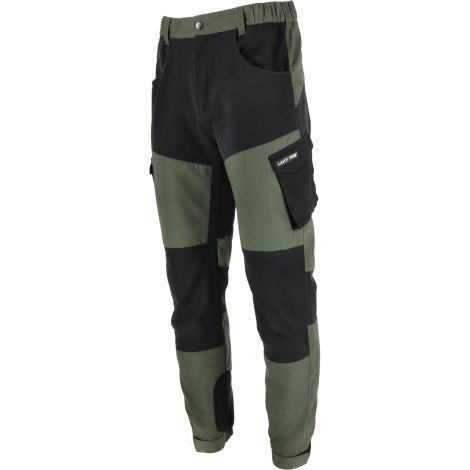 Spodnie robocze zielono-czarne Stretch Line Lahti Pro L40538 - 3