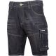 Spodenki robocze jeansowe czarne elastyczne Lahti Pro L40708 - 2