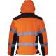Kurtka robocza ostrzegawcza wodoodporna softshell z odpinanymi rękawami pomarańczowa Lahti Pro L40922 - 5