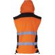 Kurtka robocza ostrzegawcza wodoodporna softshell z odpinanymi rękawami pomarańczowa Lahti Pro L40922 - 6