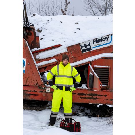 Spodnie robocze ostrzegawcze zimowe żółte Lahti Pro L41002 - 2