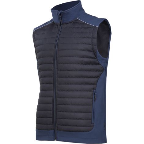 Bezrękawnik ocieplany wodoodporny softshell czarno-granatowy Lahti Pro L41319