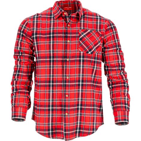 Koszula flanelowa w kratę czerwona Lahti Pro L41803