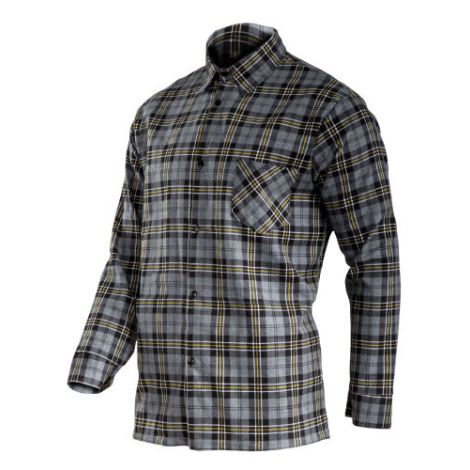 Koszula flanelowa w kratę szara Lahti Pro L41810 S