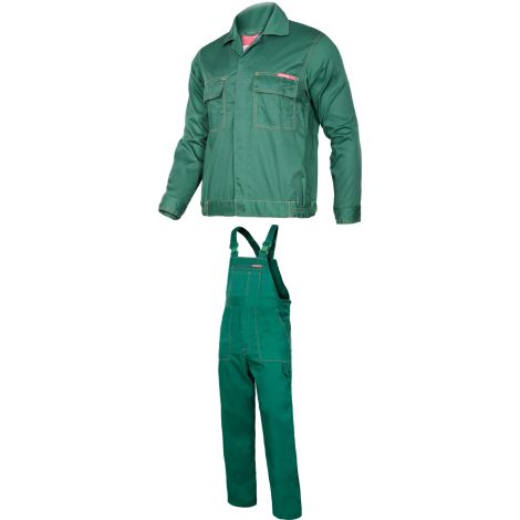 Ubranie spawalnicze: komplet bluza i spodnie zielone Lahti Pro QUEST LPQA S/164