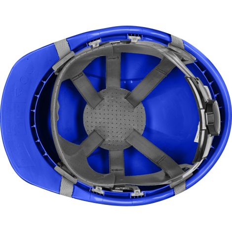 Hełm/kask ochronny wentylowany czteropunktowy regulowany kategoria II Lahti Pro L1041001 niebieski - 4