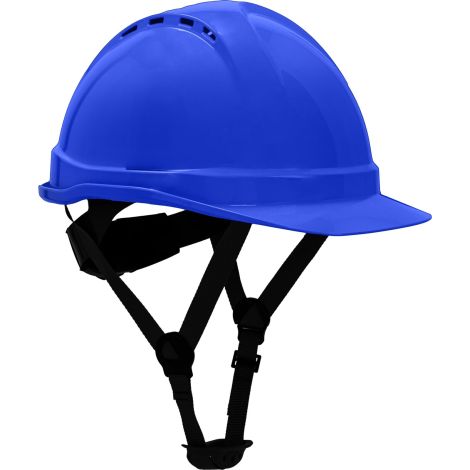 Hełm/kask ochronny wentylowany czteropunktowy regulowany kategoria II Lahti Pro L1041001 niebieski