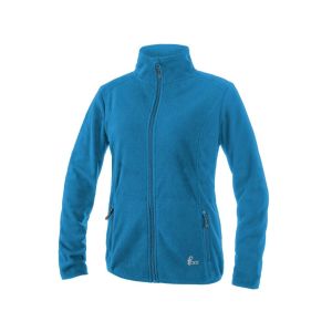 Bluza damska polarowa na zamek CXS Granby Canis kolor niebiesko-cyjanowy