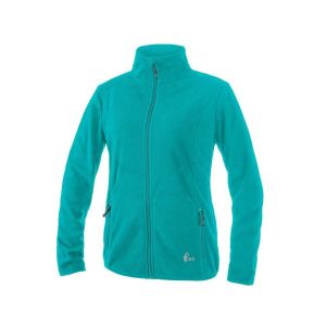 Bluza damska polarowa na zamek CXS Granby Canis kolor turkusowo-zielony
