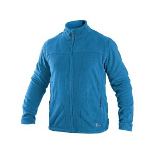 Bluza męska polarowa na zamek CXS Granby Canis kolor niebiesko-cyjanowy