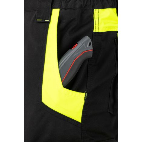 Spodnie robocze z wieloma kieszeniami czarno-żółte Lahti Pro L40551 - 12
