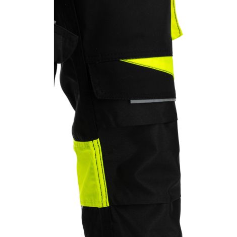 Spodnie robocze z wieloma kieszeniami czarno-żółte Lahti Pro L40551 - 13