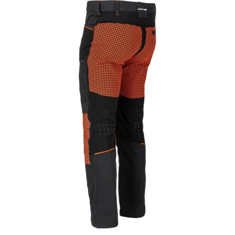 Spodnie dekarskie odporne na rozdarcia i przetarcia z dodatkiem stretchu 4-way elastic czarno-pomarańczowe Lahti Pro L40549 - 5