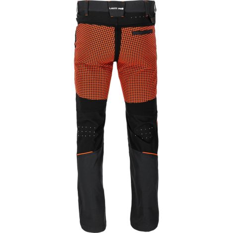 Spodnie dekarskie odporne na rozdarcia i przetarcia z dodatkiem stretchu 4-way elastic czarno-pomarańczowe Lahti Pro L40549 - 2