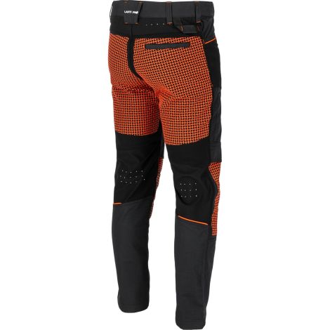 Spodnie dekarskie odporne na rozdarcia i przetarcia z dodatkiem stretchu 4-way elastic czarno-pomarańczowe Lahti Pro L40549 - 6
