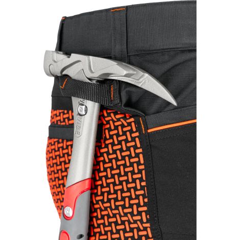 Spodnie dekarskie odporne na rozdarcia i przetarcia z dodatkiem stretchu 4-way elastic czarno-pomarańczowe Lahti Pro L40549 - 14