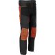 Spodnie dekarskie odporne na rozdarcia i przetarcia z dodatkiem stretchu 4-way elastic czarno-pomarańczowe Lahti Pro L40549 - 9